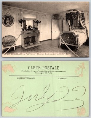 Versailles Le Petit Trianon Bedroom Postcard