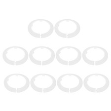 10pcs Flange Pipe Cover Decoration 3.54" Clip-on Wall Hole Cover, White