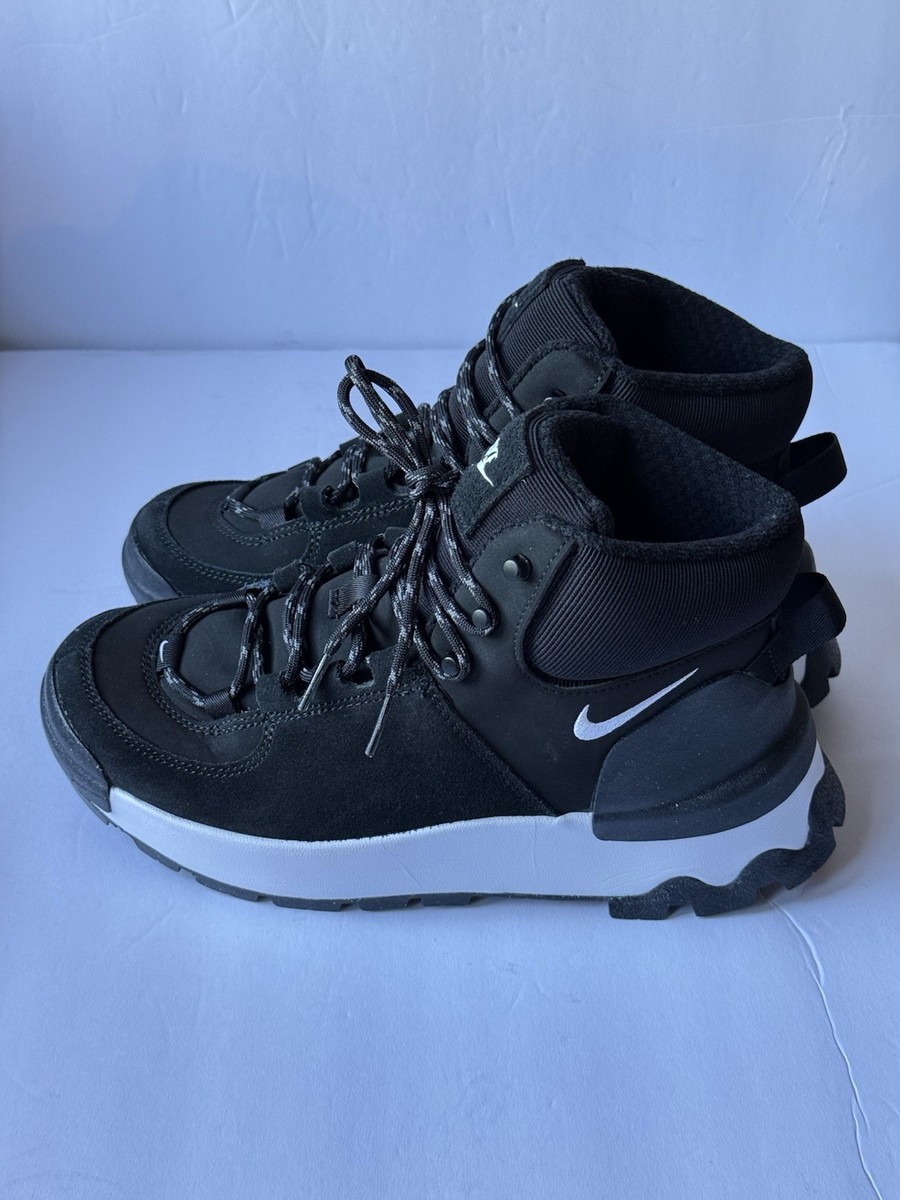 Nike City Classic Women Unisex Boot Shoes Black and White