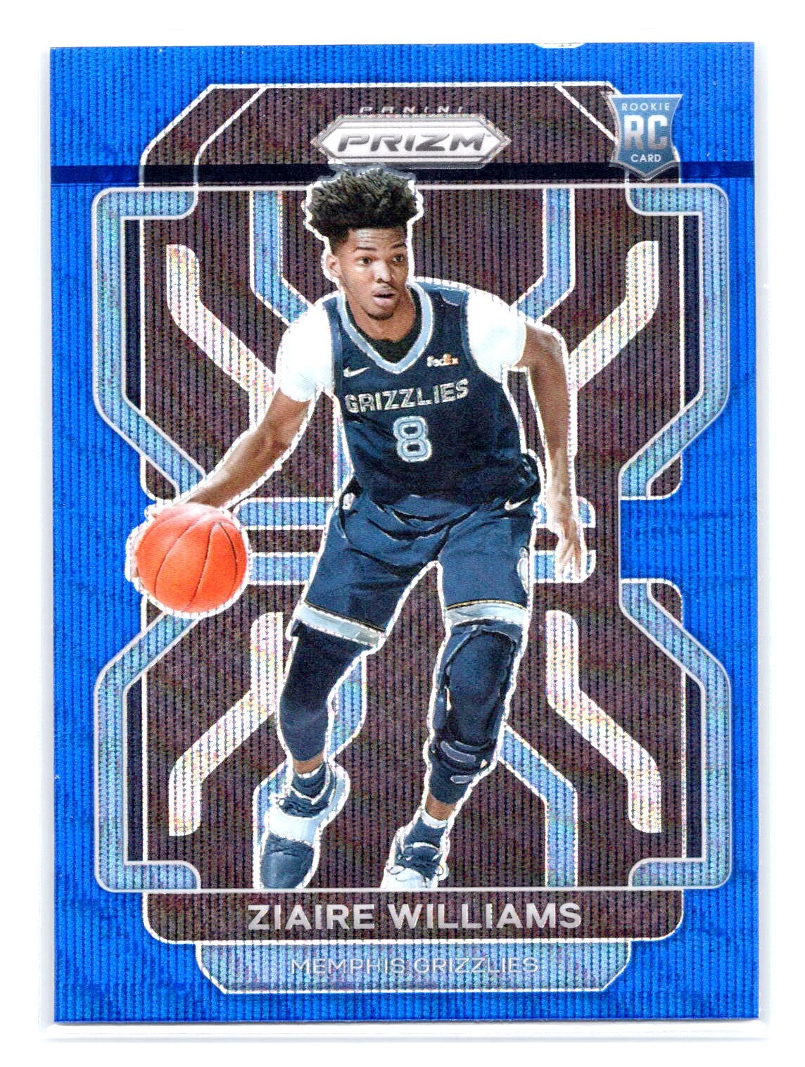 2021 Prizm Basketball #313 Ziaire Williams Rookie Blue Wave Memphis Grizzlies