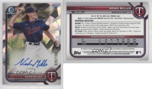 2022 Bowman Chrome Prospect Auto Atomic Refractor /100 Noah Miller #CPA-NM Auto
