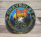 Vintage Chevrolet Sales & Service Felix The Cat Porcelain Metal Sign