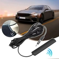 Powerfull Universal Car Hidden Amplified Antenna AM/FM Radio Ariel 12V Electroni