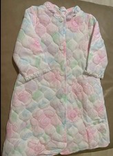 Vintage CandleSticks Girls 2T Quilted Floral Robe EUC