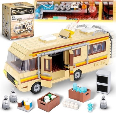 Break Bad RV Car Building Set, Upgraded Caravan Building Blocks Kit for Gifts