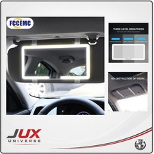Fccemc Car Sun Visor Makeup Mirror LED Touch Screen Adjustable Brightness
