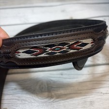 vintage WRANGLER handcrafted western leather conchos Belt