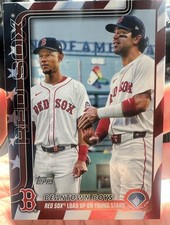 2025 Topps Update Independence Day Beantown Boys Mayer/Campbell RC SN 21/76