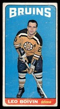 1964 TOPPS LEO BOIVIN 50 FAIR HOCKEY BOSTON BRUINS