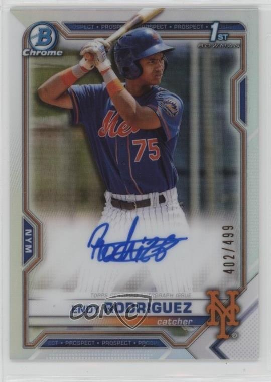 2021 Bowman Chrome Prospects Refractor 402/499 Endy Rodriguez #CPA-ER Auto 16mf