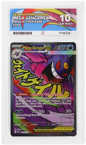 ACE 10 Mega Gengar ex 2026 Ascended Heros Mega Attack Rare Perfect Subs