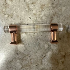 NEW Crystal Cabinet Pulls 15 Pack MFYS 3" CC Clear Drawer Pulls Pin Color