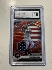 2020-21 Panini Mosaic - National Pride Stephen Curry #249 Red Wave Mosaic Prizm