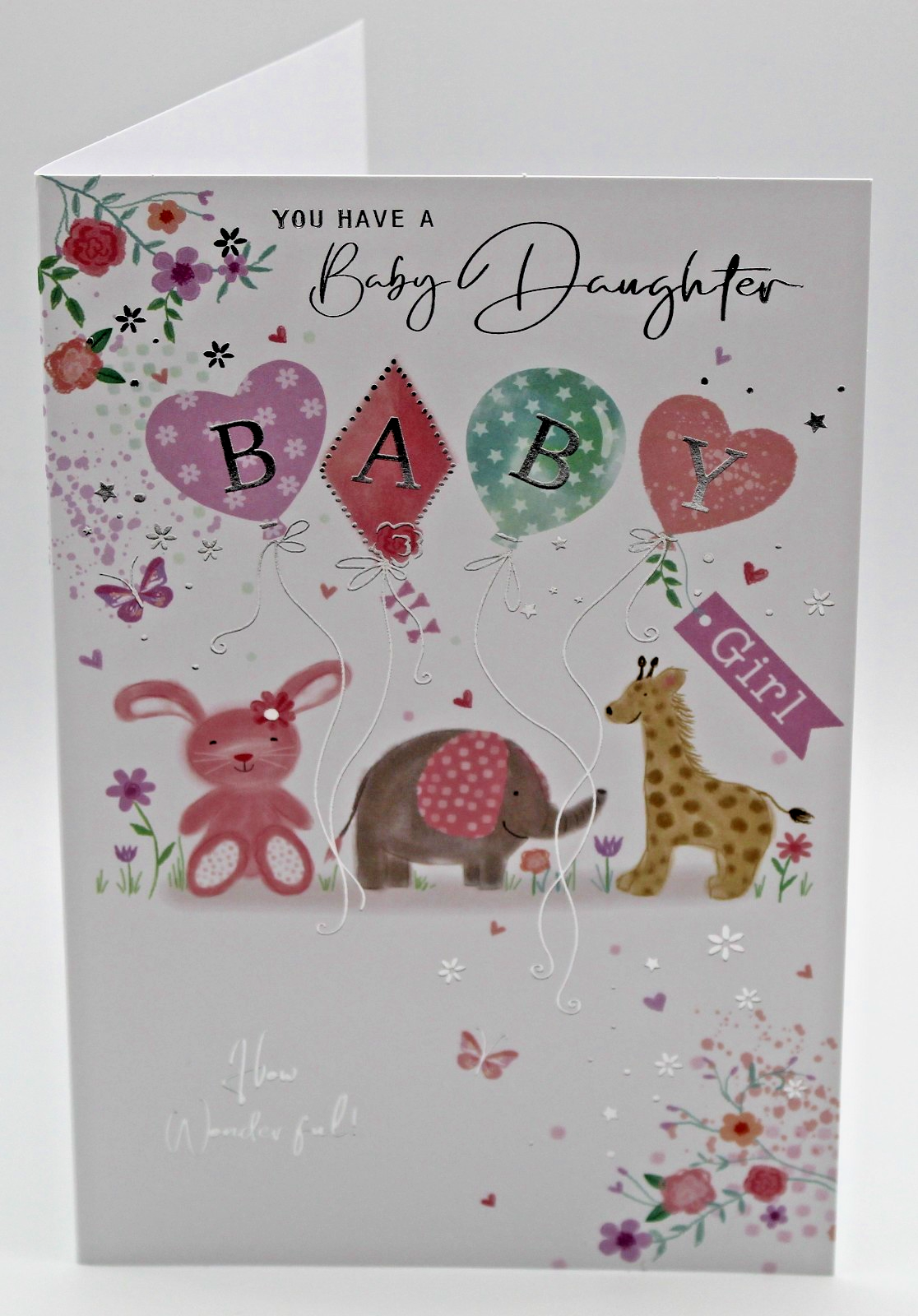 New Baby Girl - Congratulations On The Birth Of Your Baby Daughter card free p&p