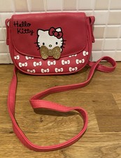 Hello Kitty Crossbody Bag Pink Purse Small Shoulder Bag 7”