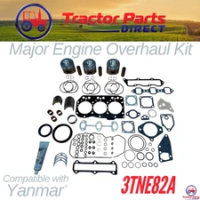 MAJOR ENGINE OVERHAUL KIT comp w Yanmar® 3TNE82A Non-Turbo Direct Injection