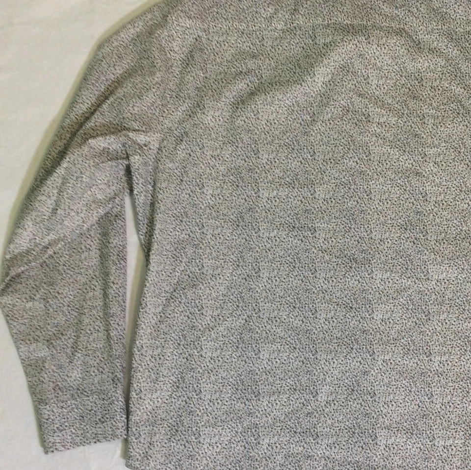 Camisa de vestir Egara para hombre 2XL blanca 100 % algodón ajustada manga larga patrón geométrico Foto 3 de 4