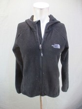The North Face Size M Women BLK Full Zip Stand Collar Pocket Athletic Jacket 698