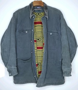 Patagonia Barn Coat Fleece Lined Aztec Print Vintage Size Large