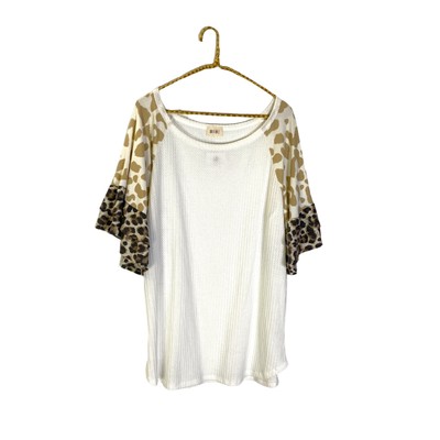 Bibi Boutique White Waffle Thermal Knit 