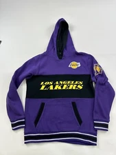 Los Angeles Lakers Hoodie Sweatshirt Mens Small Purple LA Pullover Sweater UNK