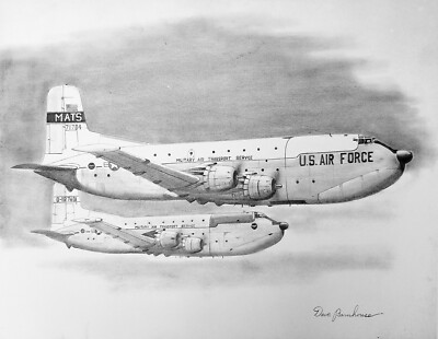 C-124 Globemaster Lithograph Print 16'' x 20'' Beautiful!