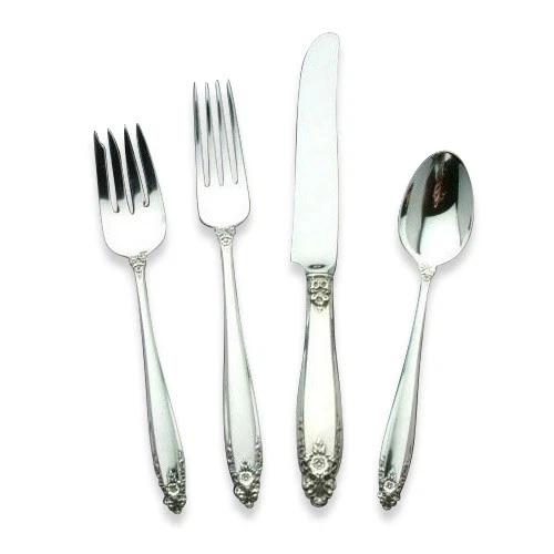 Prelude by International Sterling Silver 4 Piece Luncheon Setting w French Blade