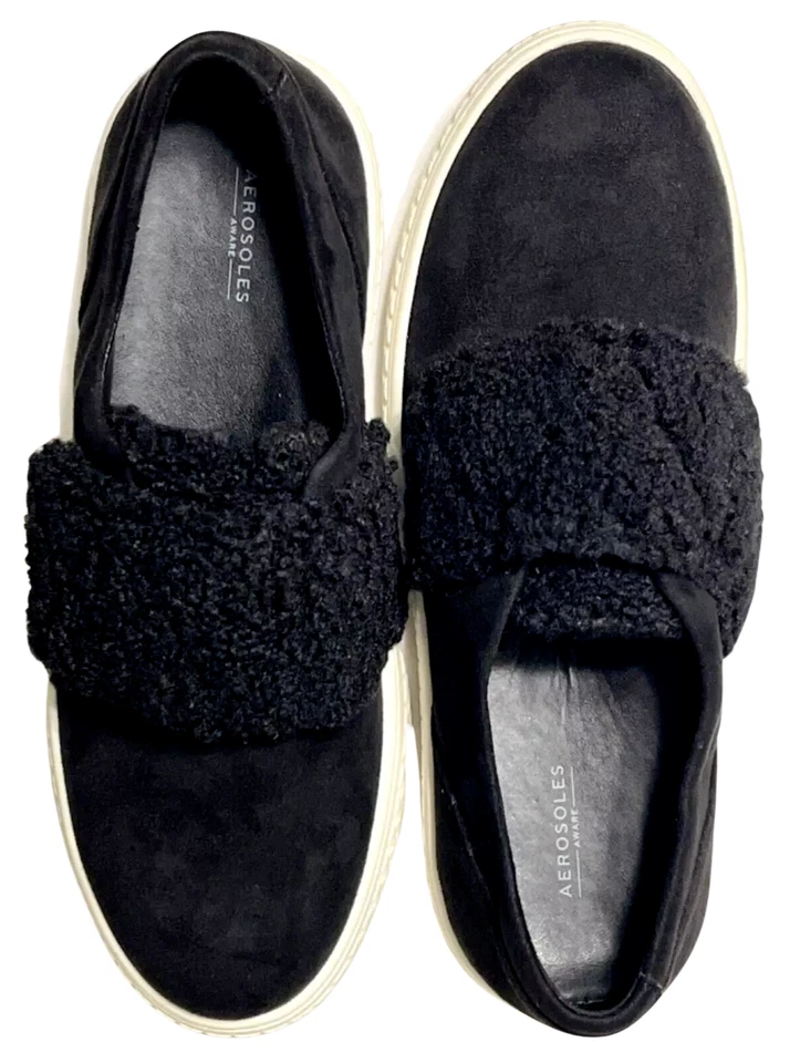 Nuevas ZAPATILLAS AEROSOLES EBBIE 7.5 NEGRAS PLATAFORMA IMITACIÓN GAMUZA SIN PRIORIDAD DE CAJA Foto 2 de 4