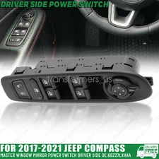 For Jeep Compass 17-21 Master Window Mirror Power Switch Driver Side 6BZ27LXHAA