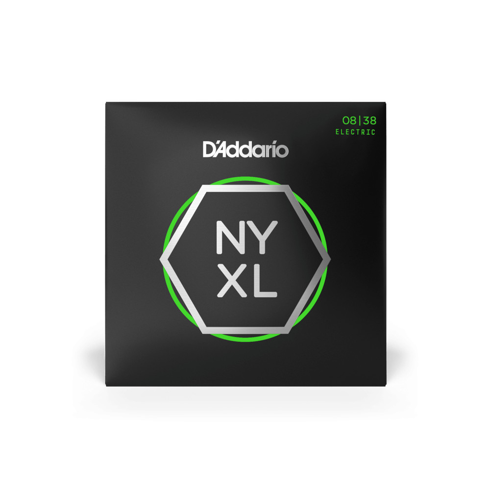 Струны для электрогитары DADDARIO NYXL0838 с никелевой обмоткой, очень легкие, 8-38