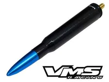 VMS FORD F150 F250 50 CALIBER BULLET ALUMINUM SHORT ANTENNA BLACK BLUE