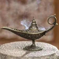 Antique Metal Incense Burner – Candle Holder & Home Decor Gift