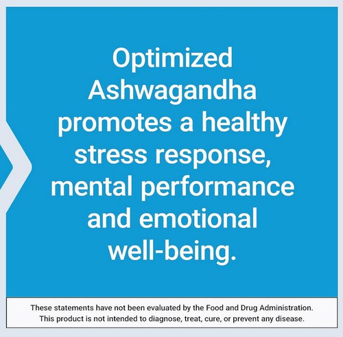OPTIMIZED ASHWAGANDHA EXTRACT STRESS ANXIETY RELIEF 60 Capsule LIFE EXTENSION - Picture 6 of 11