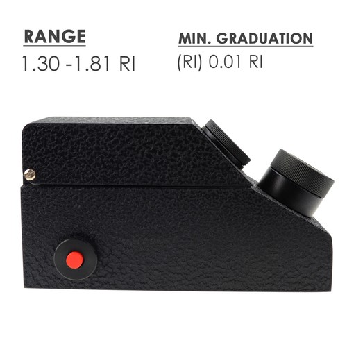 0,01 nD Maßstab Division Edelstein Refraktometer mit eingebautem LED-Licht + RI Öl und ATC - Bild 5 von 11