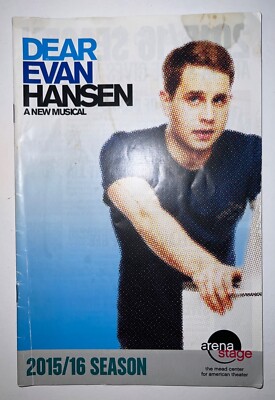 Dear Evan Hansen Arena Stage Playbill Ben Platt Off Broadway
