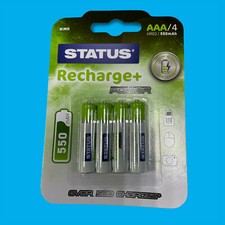 8x AAA Rechargeable NiMH Batteries, HR03, 1.2V, 550mAh, Ni-Mh 1.56 per battery