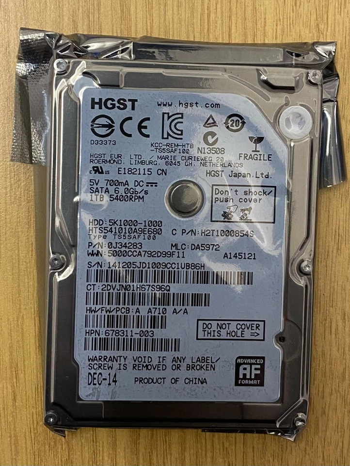 HGST 1TB 5400RPM 32MB 2.5" Internal Hard Drive 1 TB  Laptop HDD - Image 3 of 3