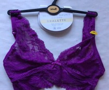 Ladies Purple non wired Bralette size XS, S, M, L