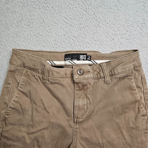 RSQ Jeans Men's 29X30 Seattle Skinny Taper Brown Skateboard Causal - Picture 10 of 20