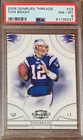 2008 Donruss Threads Football #23 Tom Brady New England Patriots PSA 8 Low Pop