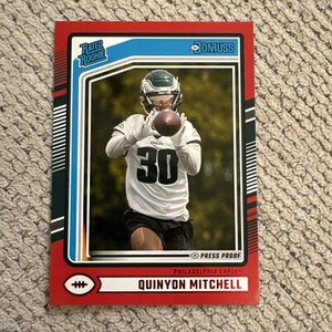 2024 Donruss Rated Rookie Optic Preview Red Pandora #361 Quinyon Mitchell RC