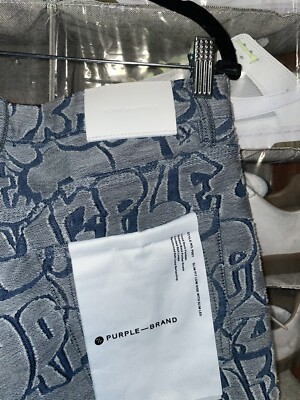 purple brand 証明書付き Purple Jeans for Men, High Quality Embroidered Vintage