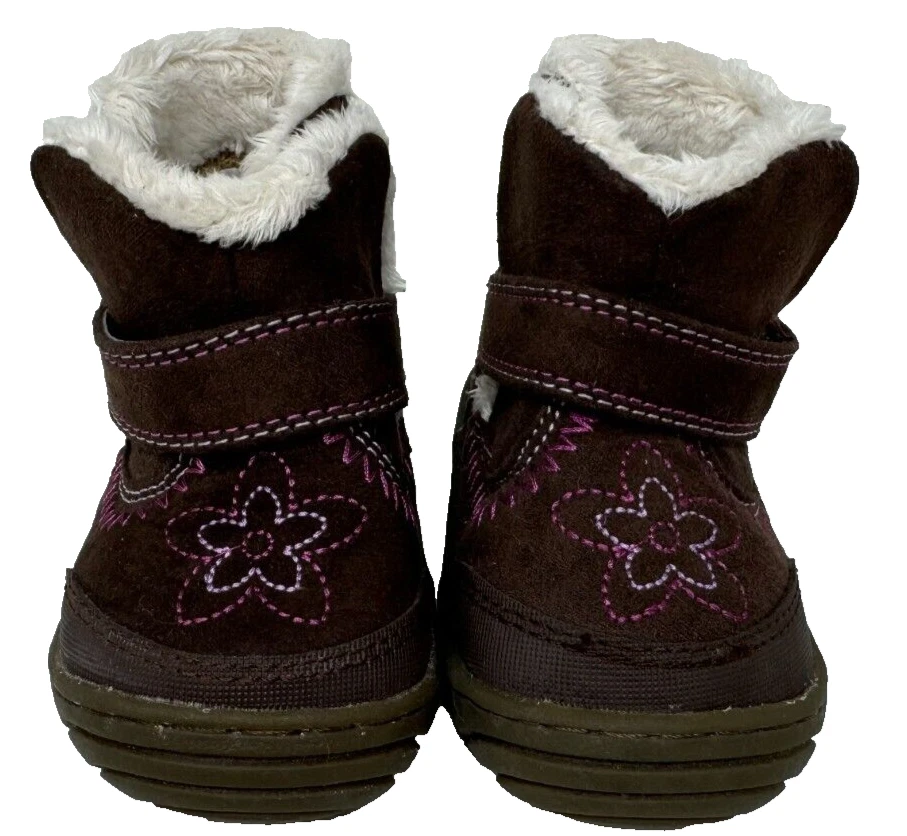 Stride Rite Toddler Girl's Arliss Ankle Booties Brown/Pink Size:2 156A - Image 2 of 4