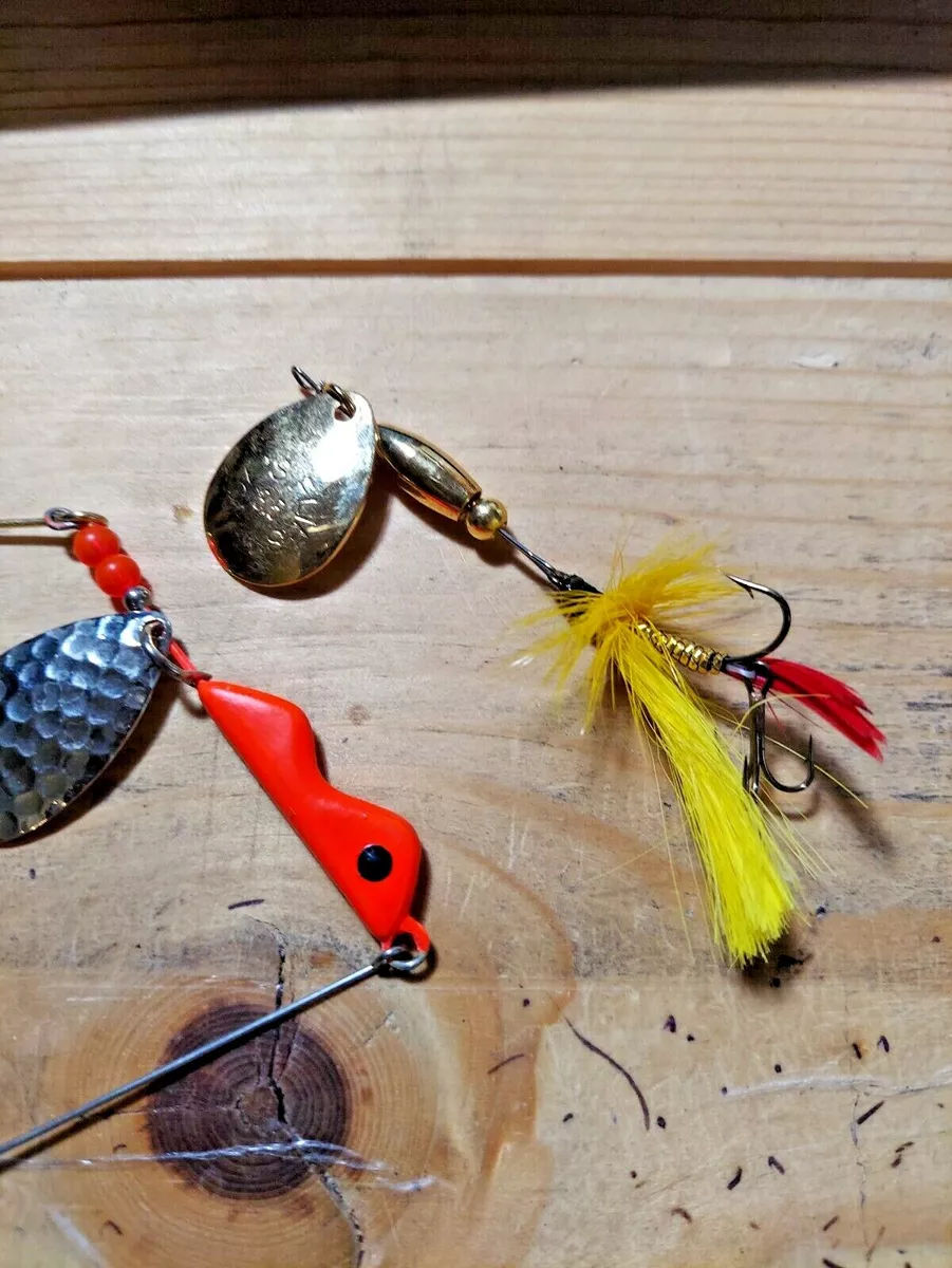 Old lures we have 1 joe s flies and a erie drie for walleye and trout fishing