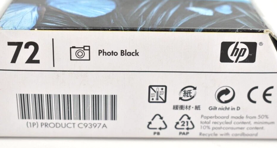 NEW GENUINE HP 72 Photo Black Ink Cartridge C9397A - Image 4 of 4