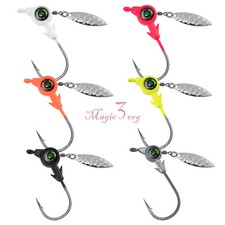 10 pezzi Underspin Jig Heads Crappie esche da pesca piombo 1/8-3/8 oz mustad hook trota