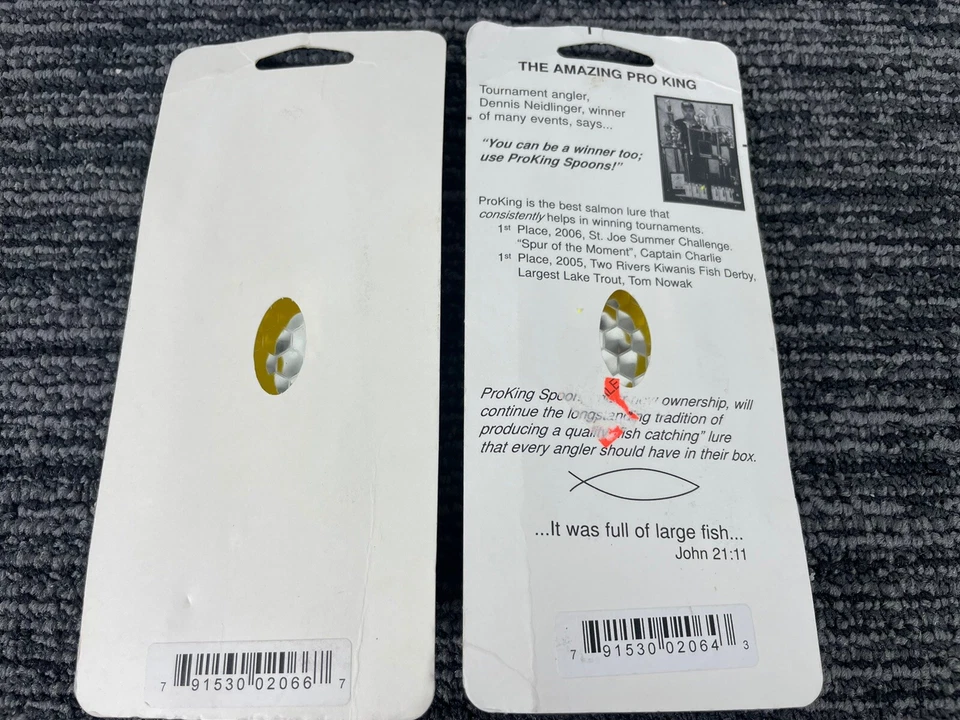 🔥Lote de 2 • Señuelo de pesca con cuchara de arrastre Pro King Magnum 4 3/4" que brilla en la oscuridad Foto 4 de 4