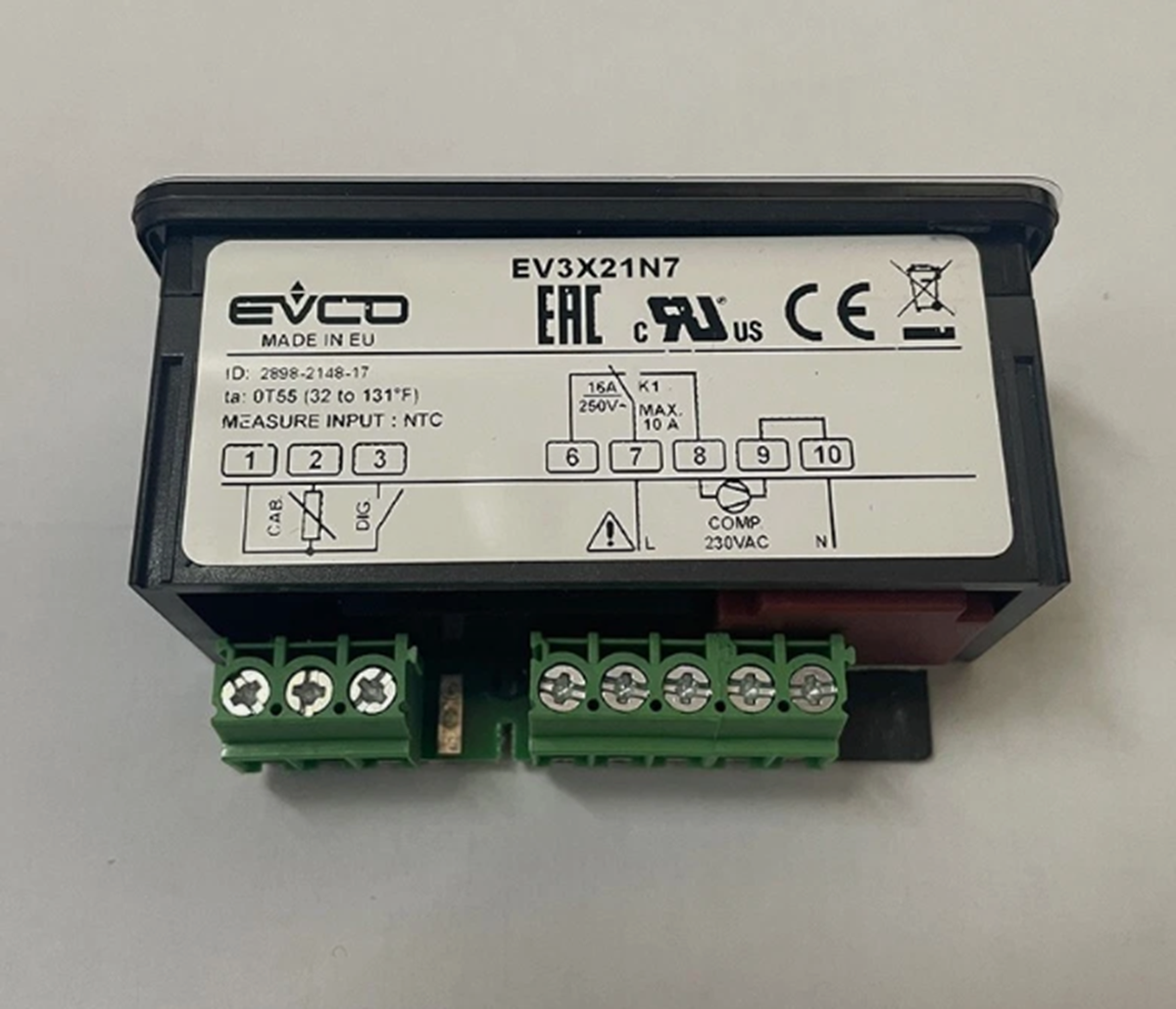 New In Box EV3X21N7 EVCO Temperature Controller | eBay