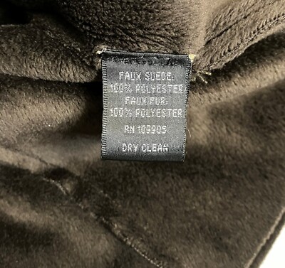 Essentials by Milano Brown Faux Suede Embossed Blazer Jacket Large
