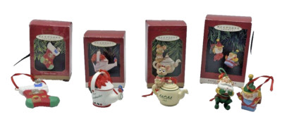 Hallmark Christmas Ornaments 90s Mom Grandmother New Home Hang Togethers Lot 4
